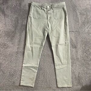 AG Adriano Goldschmied‎ Vintage Stevie Straight Ankle Button Fly Pants Size 32